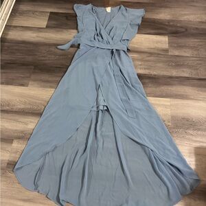 Japna Light Blue Maxi Dress